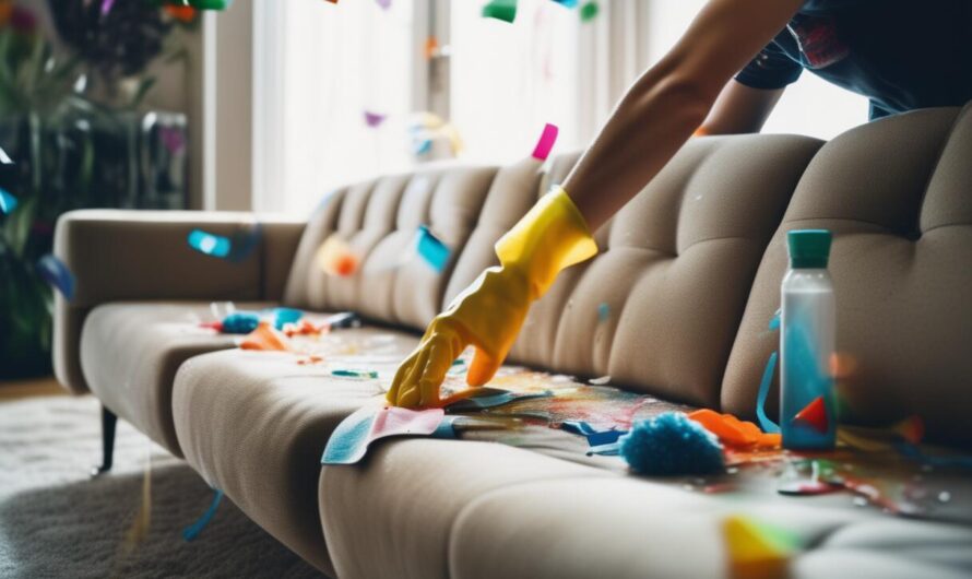 Nettoyer un canapé après une soirée : que faire en cas de taches multiples ?